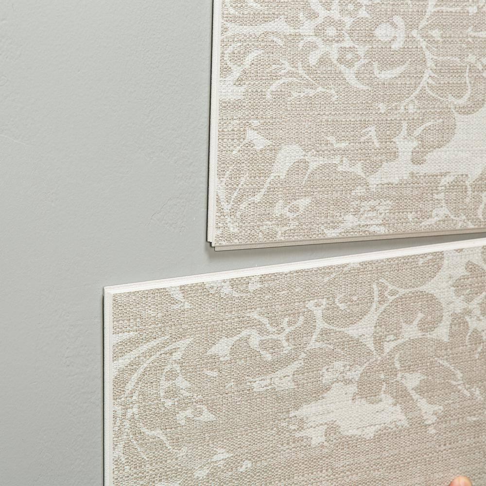 Palisade 25.6 in. x 14.8 in. Interlocking Vinyl Waterproof Wall Tiles
