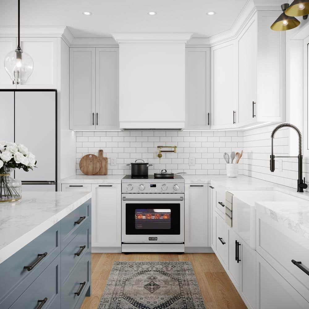 30 in. Professional Electric Range with 14900W of Power, 240V in Stainless-Steel (KM-EPR-30AP-SS)