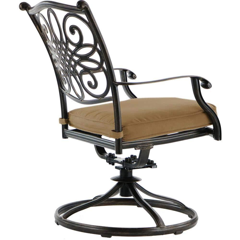 Hanover Traditions 9-Piece Dining Set with Eight Swivel Dining Chairs and a Large 84 x 42 in. Dining Table