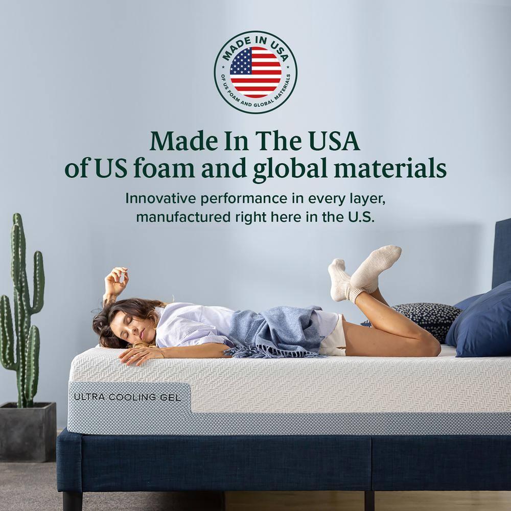 Zinus 12" Ultra Cooling Gel Memory Foam Mattress - Twin