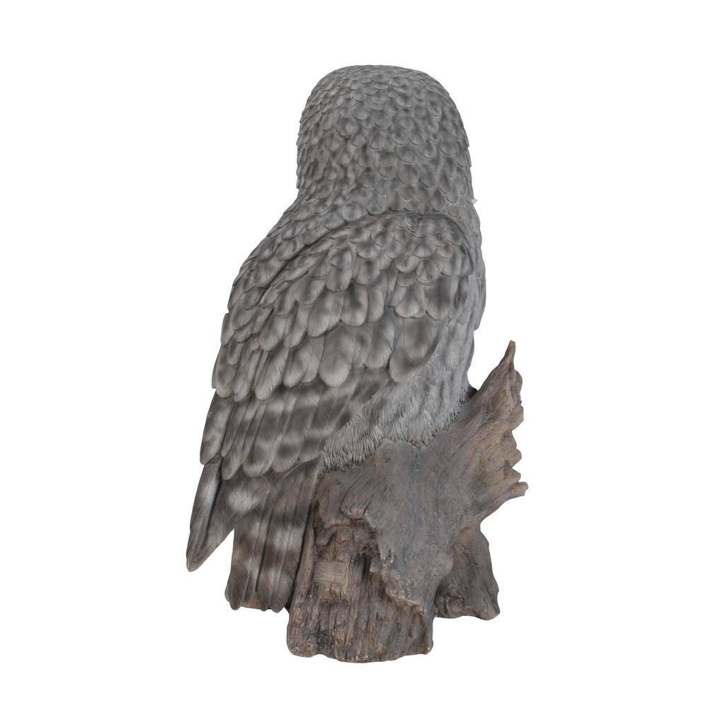 Hi-Line Gift Ltd. Owl on Stump Statue