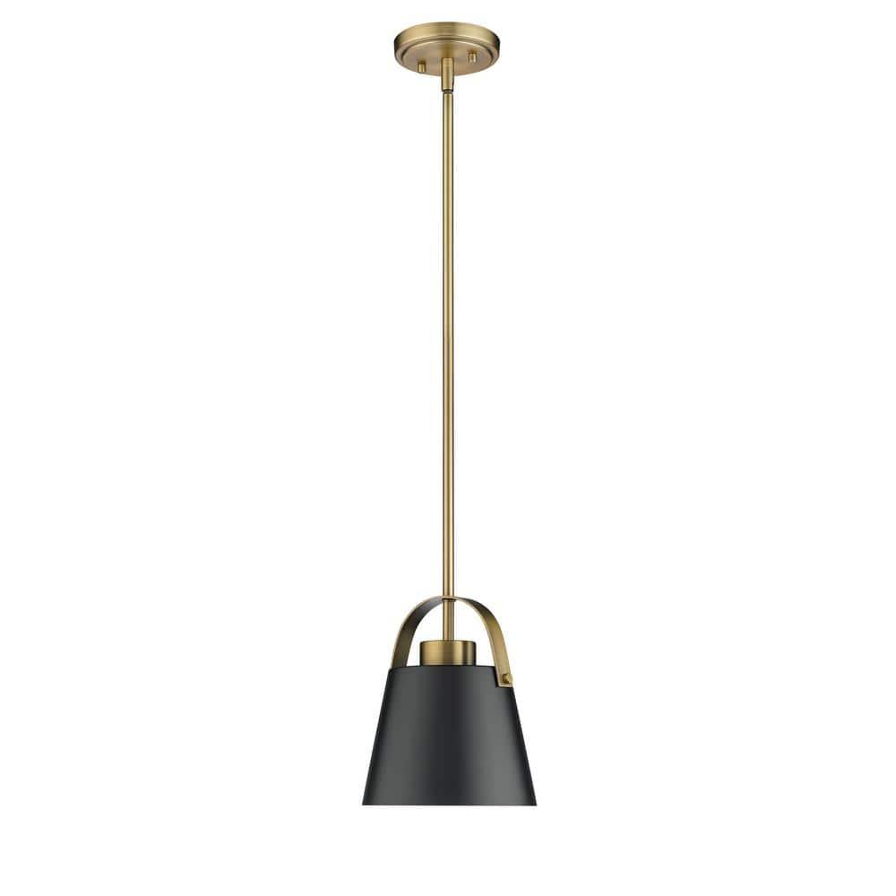 Z-Lite Z-Studio 1 - Light Pendant in  Matte Black/Heritage Brass