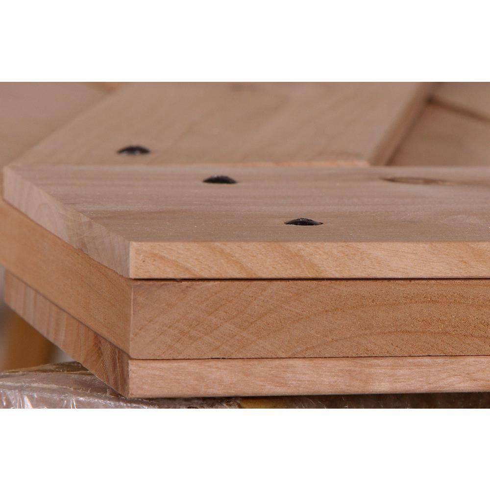 Lubann American 84'' Solid Wood Barn Doors Barn Door