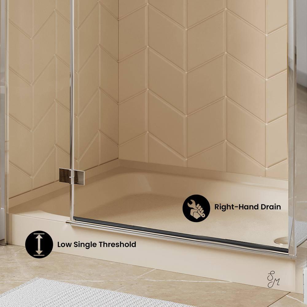 Voltaire 48" x 36" Single-Threshold, Shower Base