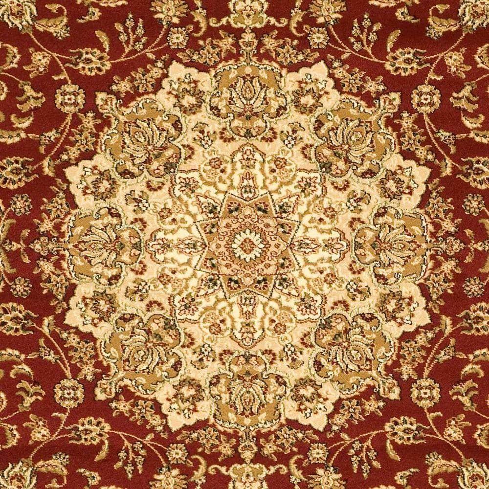 Lyndhurst LNH222 Power Loomed Area Rug - Red/Ivory - 4'x6' - Safavieh