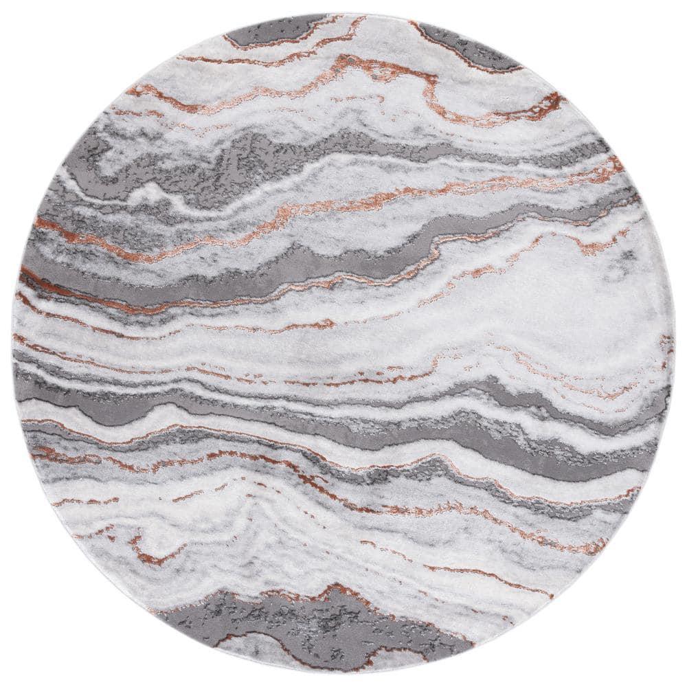Wade Logan® Swindle Abstract Gray/Blue Area Rug