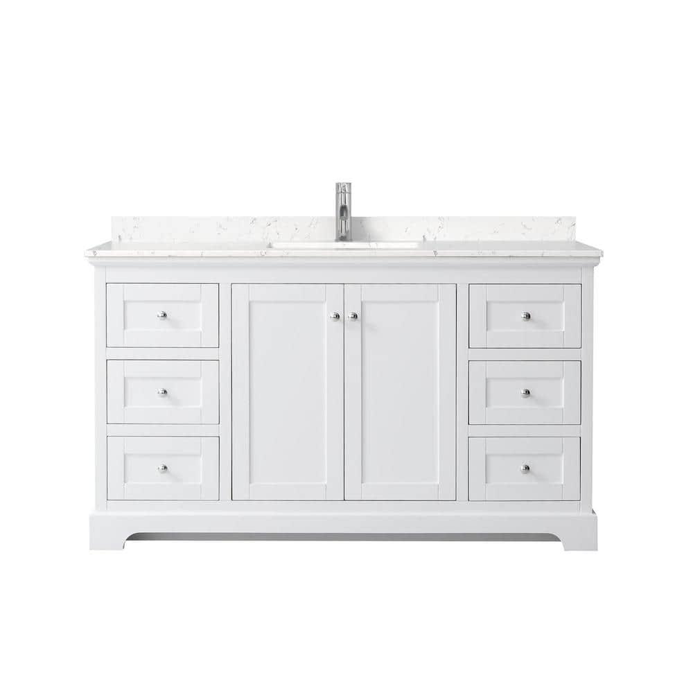 Wyndham Collection Avery 60'' Single Bathroom Vanity with Top