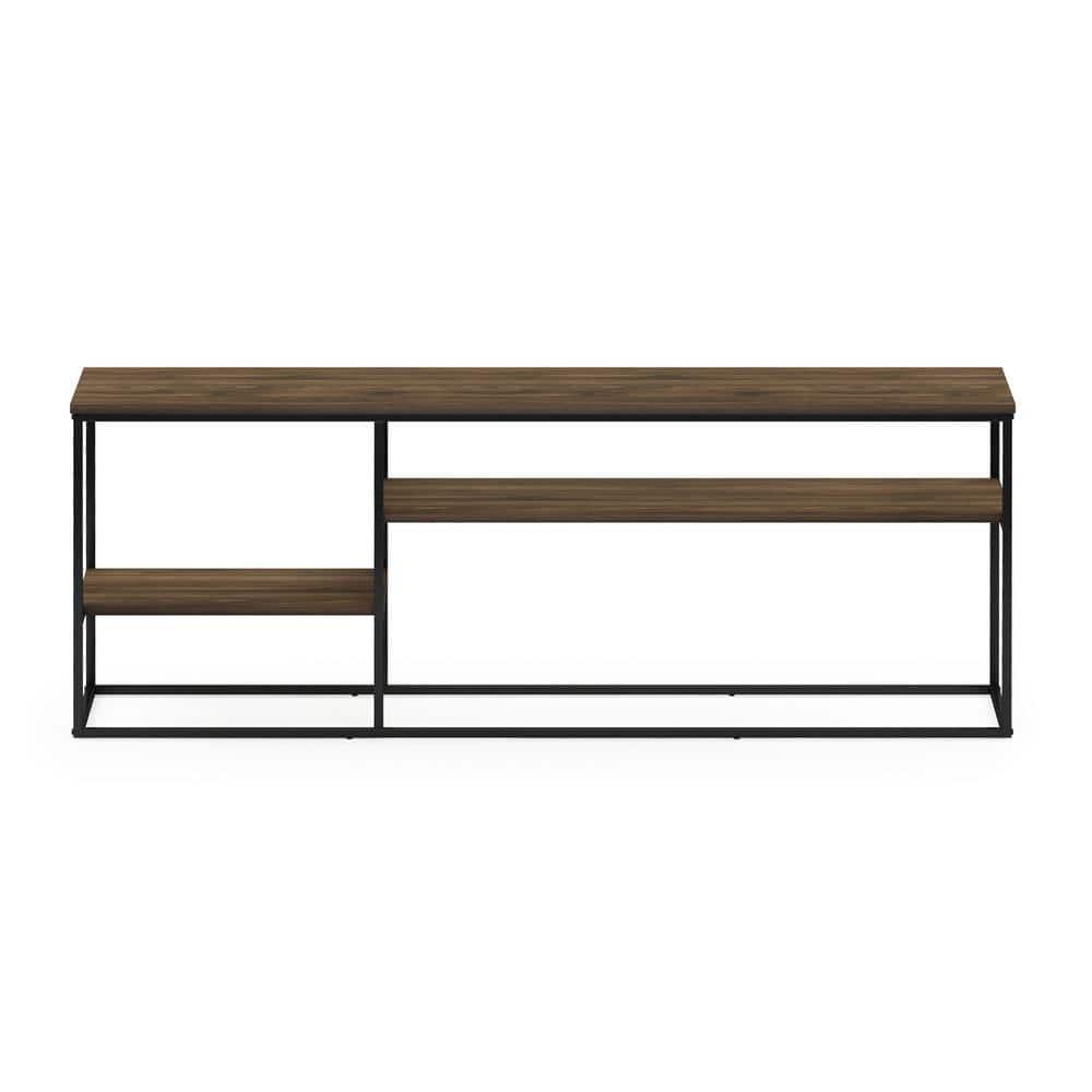 Furinno Moretti Modern Lifestyle TV Stand for TV up to 65 Inch, Columbia Walnut
