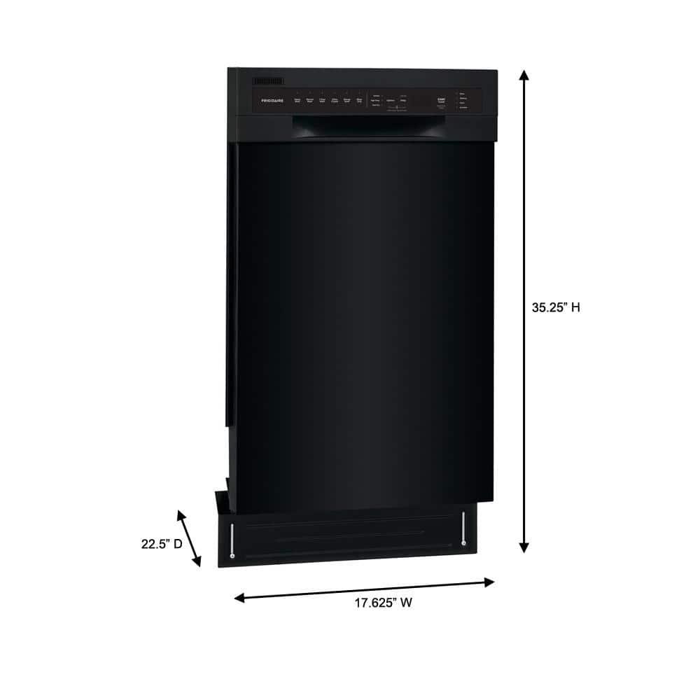 Frigidaire Series 18" 52 dBA Built-in Full Console Dishwasher with Cycle Status Indicators