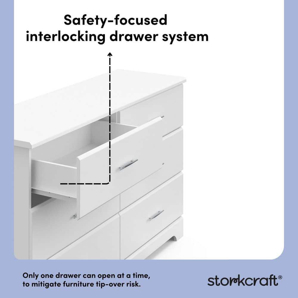 Brookside 6 Drawer Double Dresser