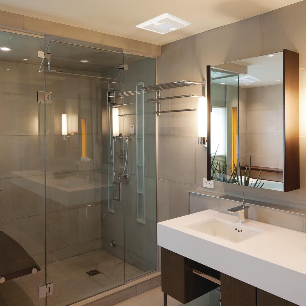 Panasonic WhisperCeiling Bathroom Exhaust Fan with Dimmable LED Light, 110-130-150 CFM, FV-1115VQL1