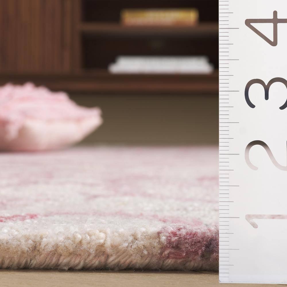 Anatolia AN401 Handmade Tufted Accent Rug - Light Pink - 3' X 5' - Safavieh