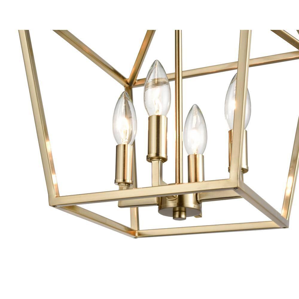 Millennium Lighting Ritner 4 - Light Pendant in  Modern Gold