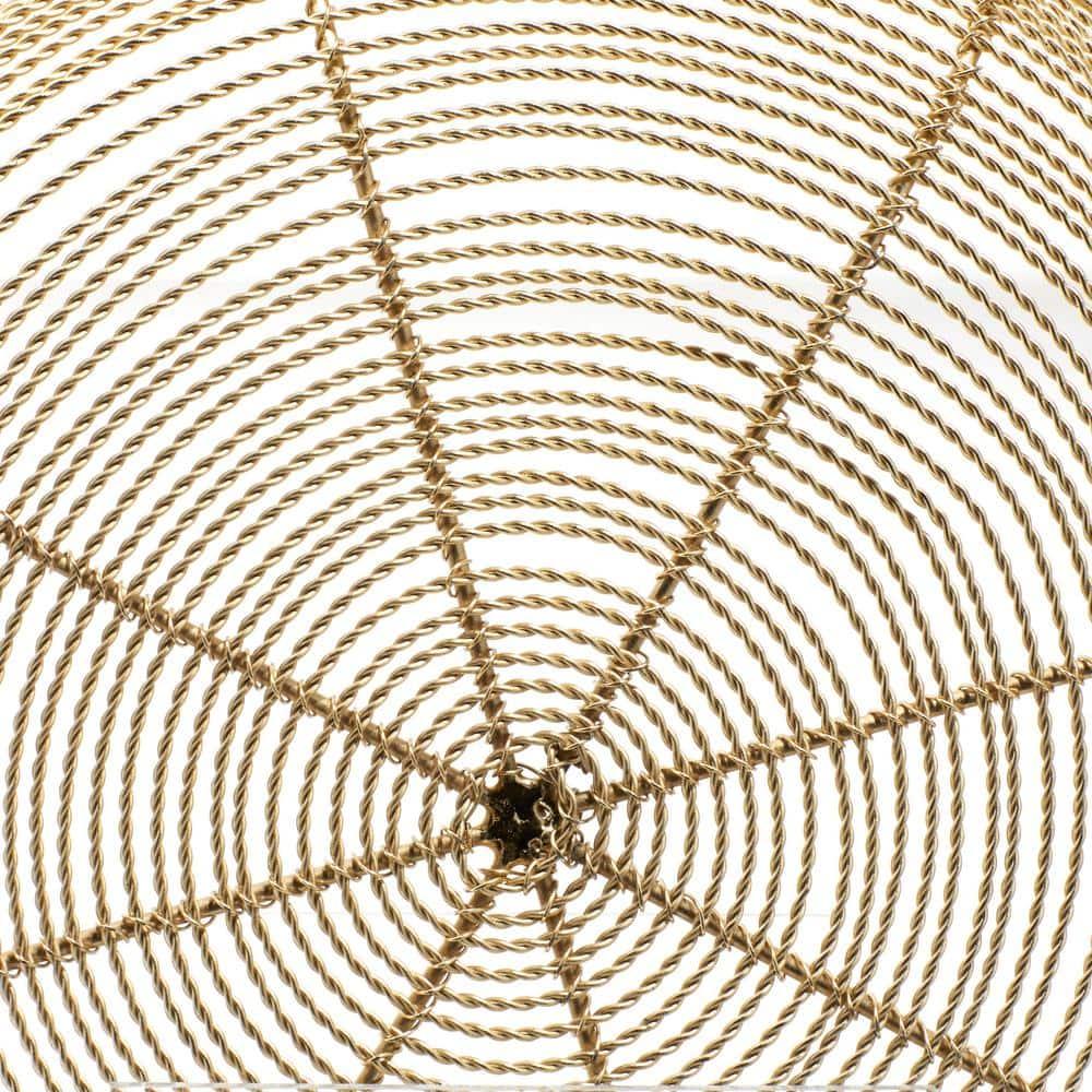 DecMode 9", 11", 13"W Round Wire Gold Metal Decorative Bowl, Set of 3