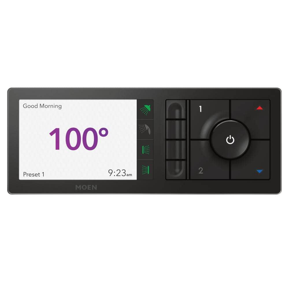 U by Moen Smart Shower 4-Outlet Digital Shower Controller for Thermostatic Shower Valve