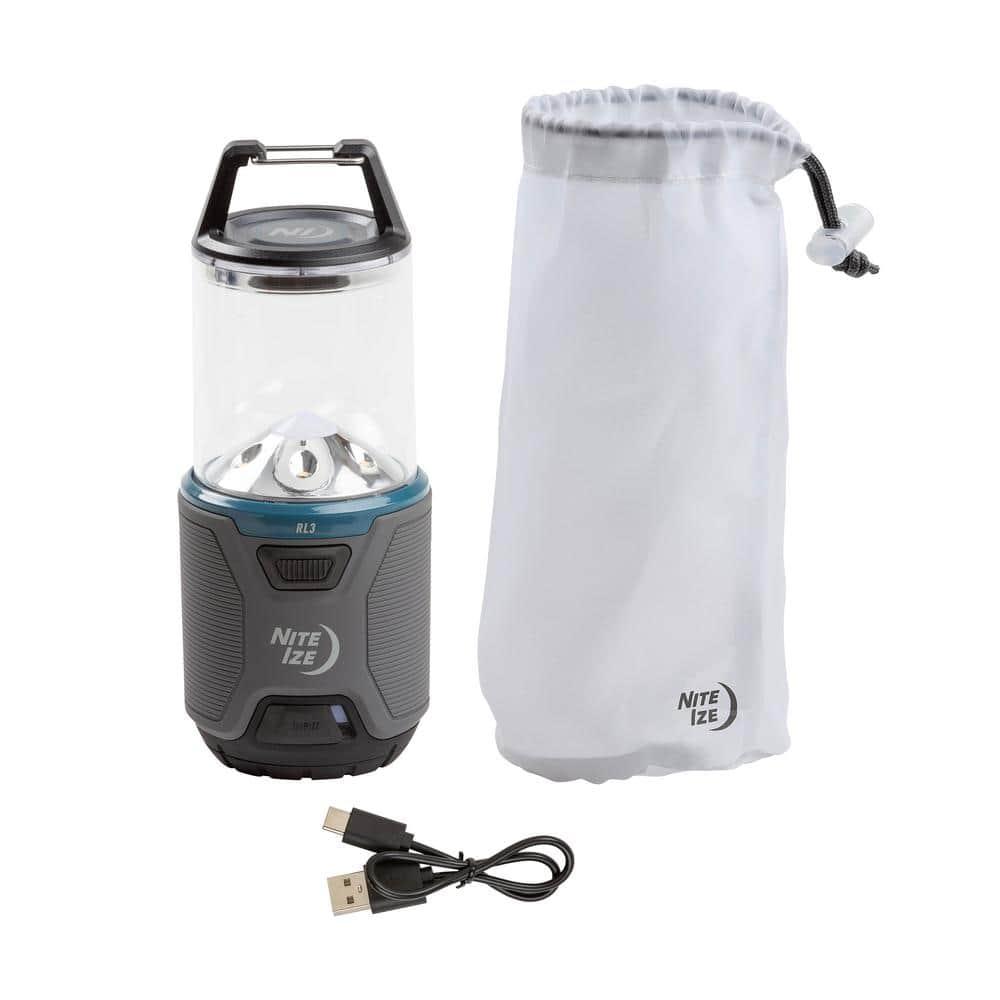 Nite Ize Radiant RL3 PowerSwitch Rechargeable Lantern - LED Lantern Perfect for Camping Gear & Emergency Kits - Rechargeable with Power Bank