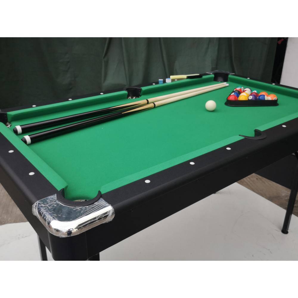 Danolapsi 5.5 FT 3-in-1 Portable Pool Table,Folding Pool Table,Foldable Billiards Game Table for Kids and Adults,Billiard Table,Table Tennis,Dining Table,with Safety Anti Collapse Locks Legs