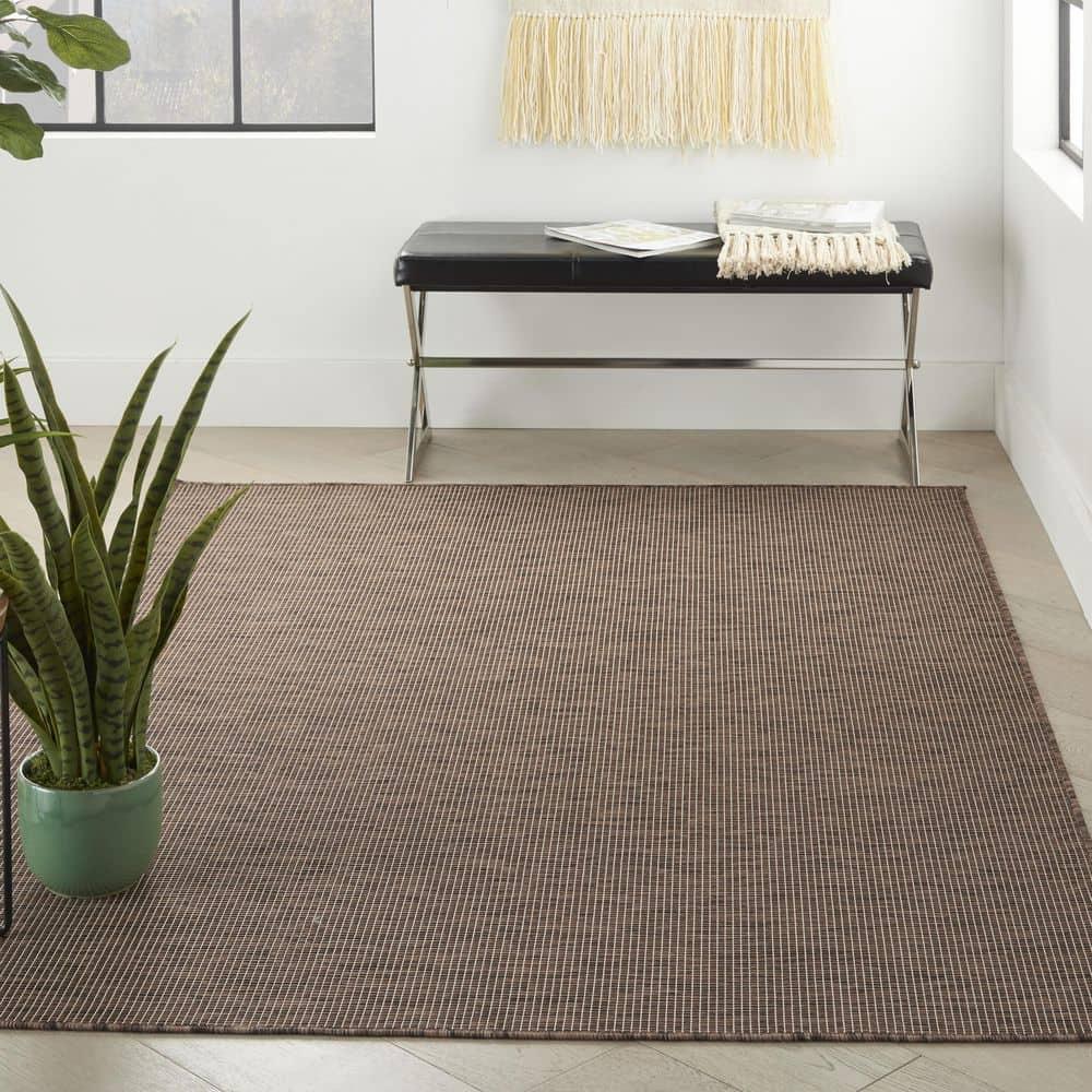 Ebern Designs Southwestern Machine Woven Polypropylene Indoor / Outdoor Area Rug in Natural