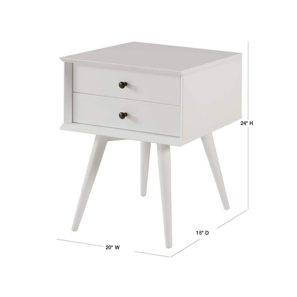 Drevy Century nightstand (White)