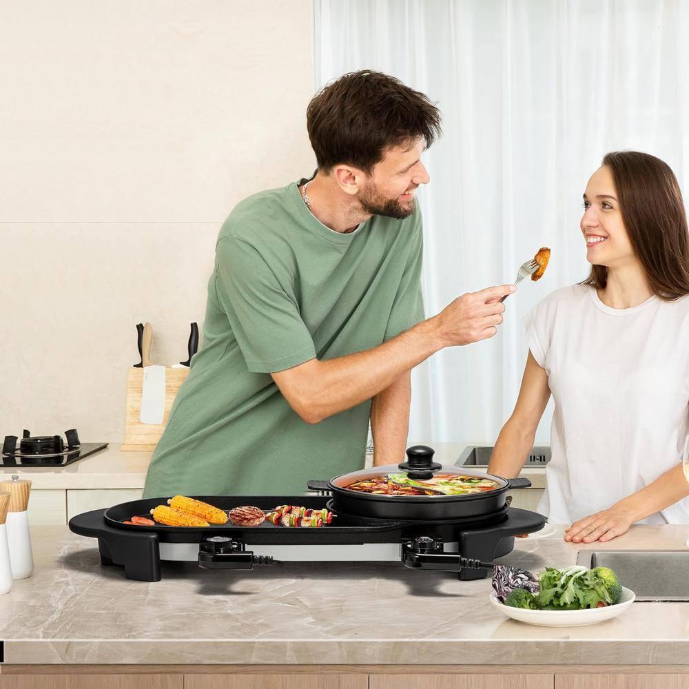 VIVOHOME VIVOHOME 28'' Non Stick Electric Grill with Glass Lid