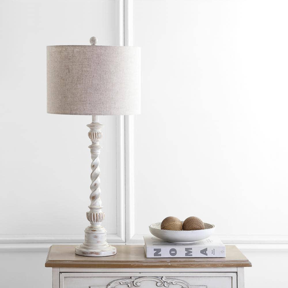 Jonathan Y Lighting Jyl3031 Regent 1 Light 33" Tall Led Buffet Table Lamp - White
