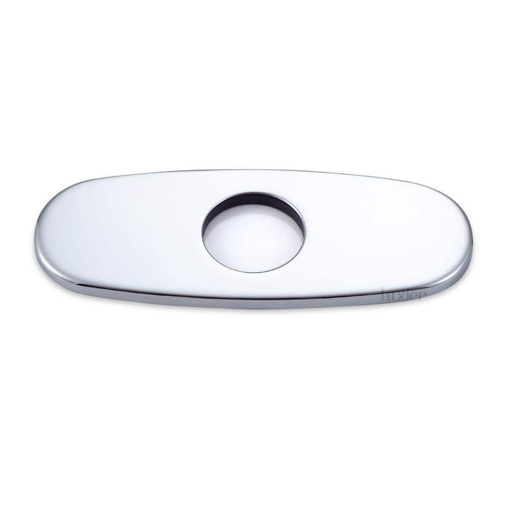 Luxier DKPL-7C-V Bathroom Vessel Vanity Sink Faucet 6" Hole Cover Deck Plate Escutcheon Chrome