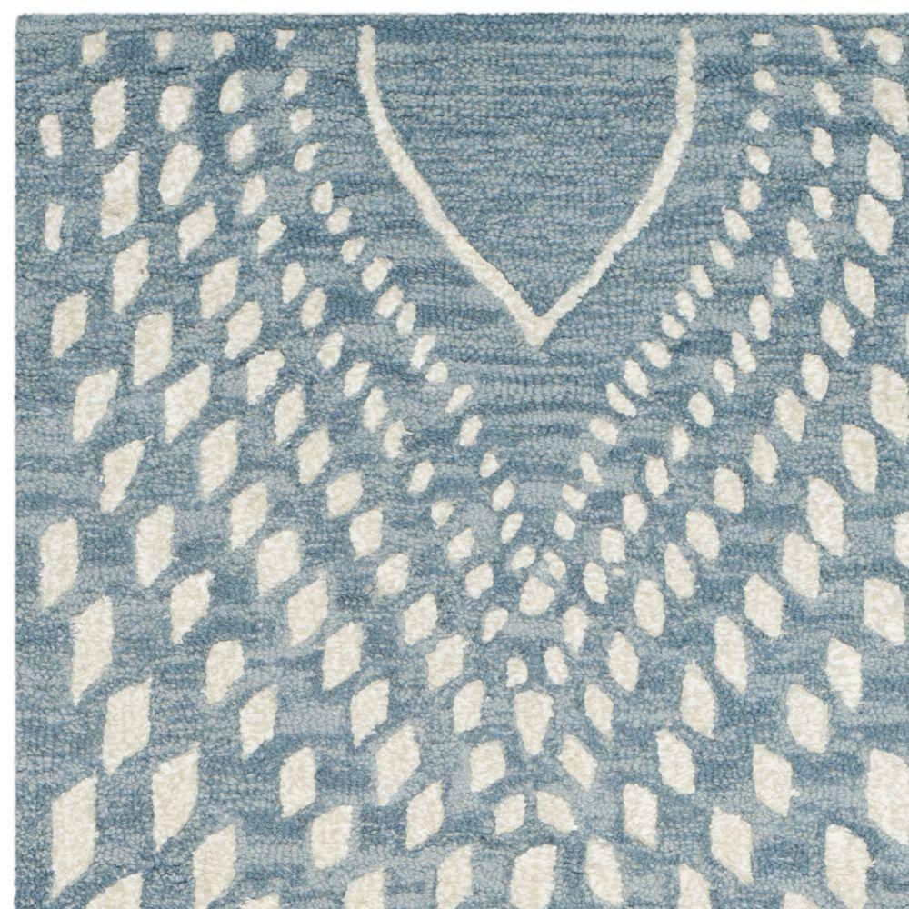 Bella BEL126 Hand Tufted Runner Rug - Blue/Ivory - 2'3"x7' - Safavieh.