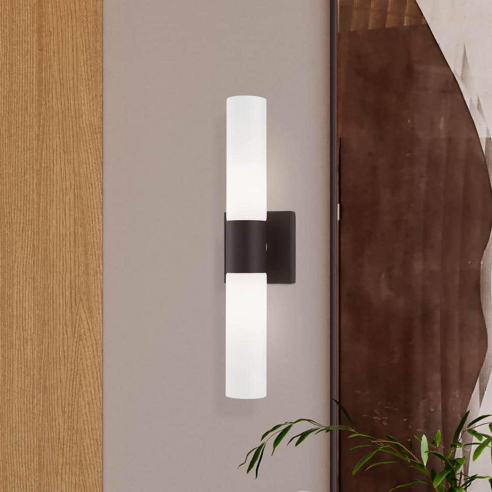 Livex Lighting Aero Bronze ADA 2-Light Vanity Sconce