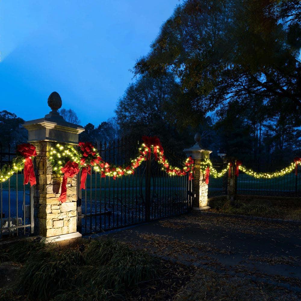 9 ft. Sequoia Pre-Lit with LEDs Garland, Warm White