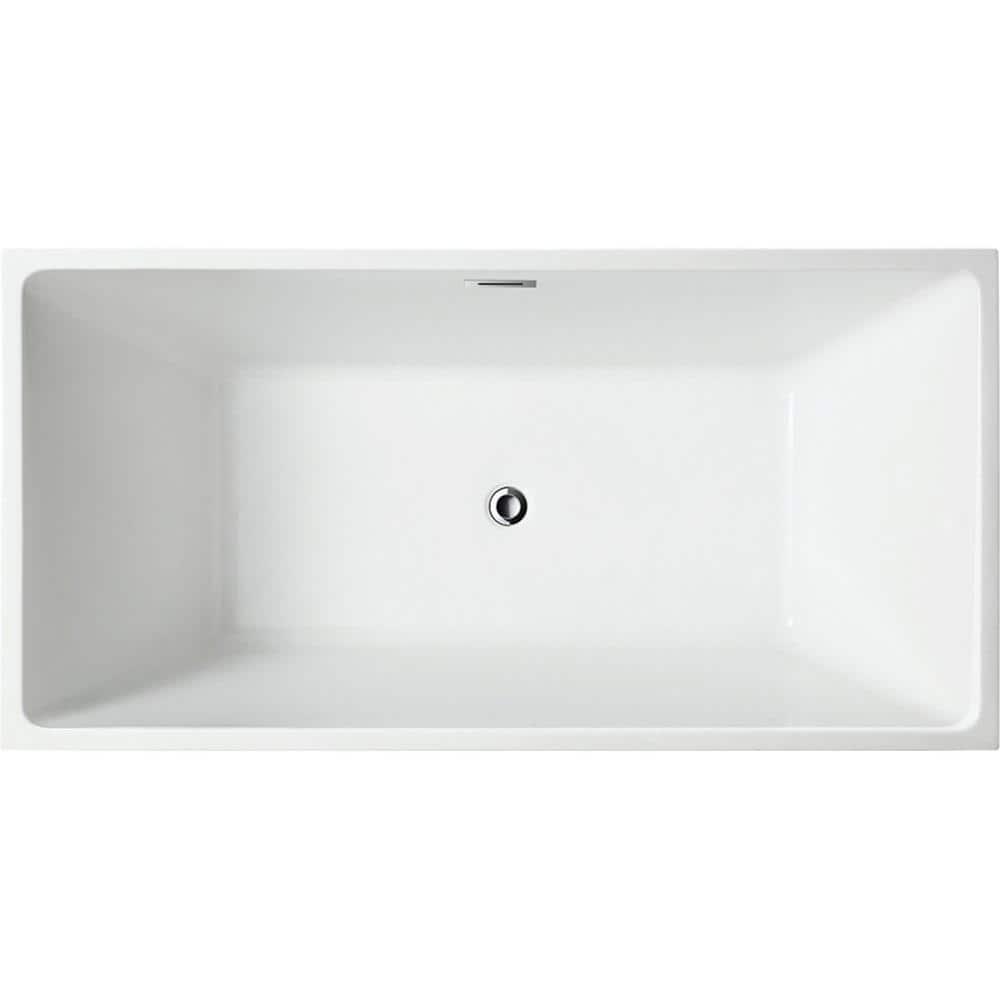 Bellaterra Home BA6813BL Toulouse 59.1'' x 29.5'' Freestanding Soaking Acrylic Bathtub