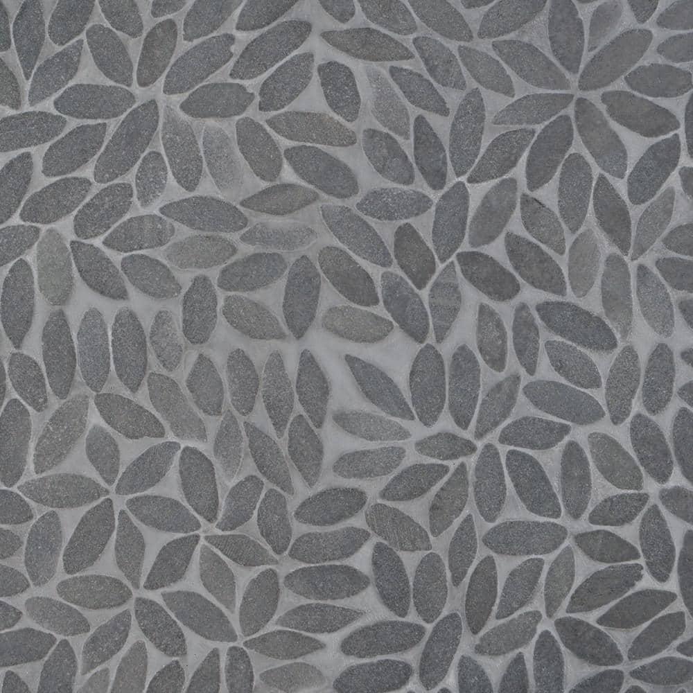 Picturesque Flower 11.81 in. x 11.81 in. Natural Stone Floor and Wall Mosaic Tile (0.97 Sq. Ft. / Each)