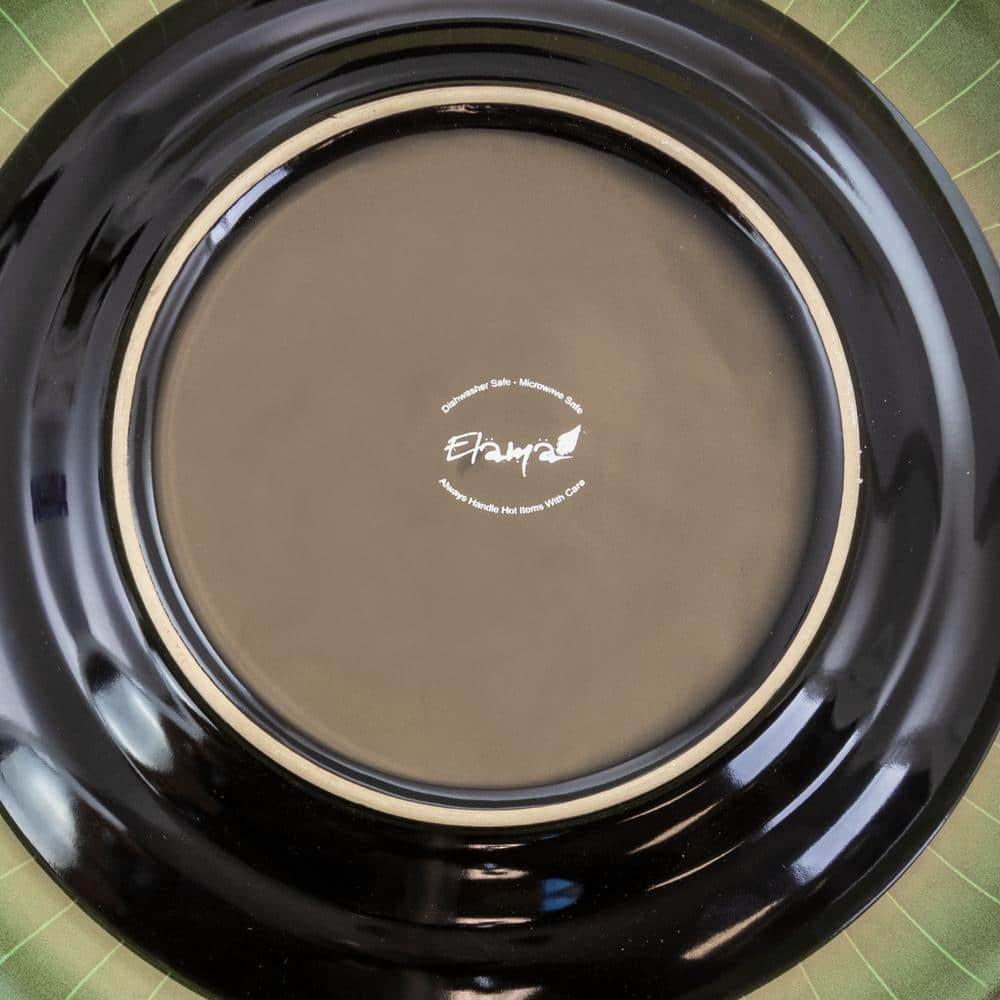Grand Jade Luxurious Stoneware Dinnerware with Complete Setting for 4 - 16 Piece