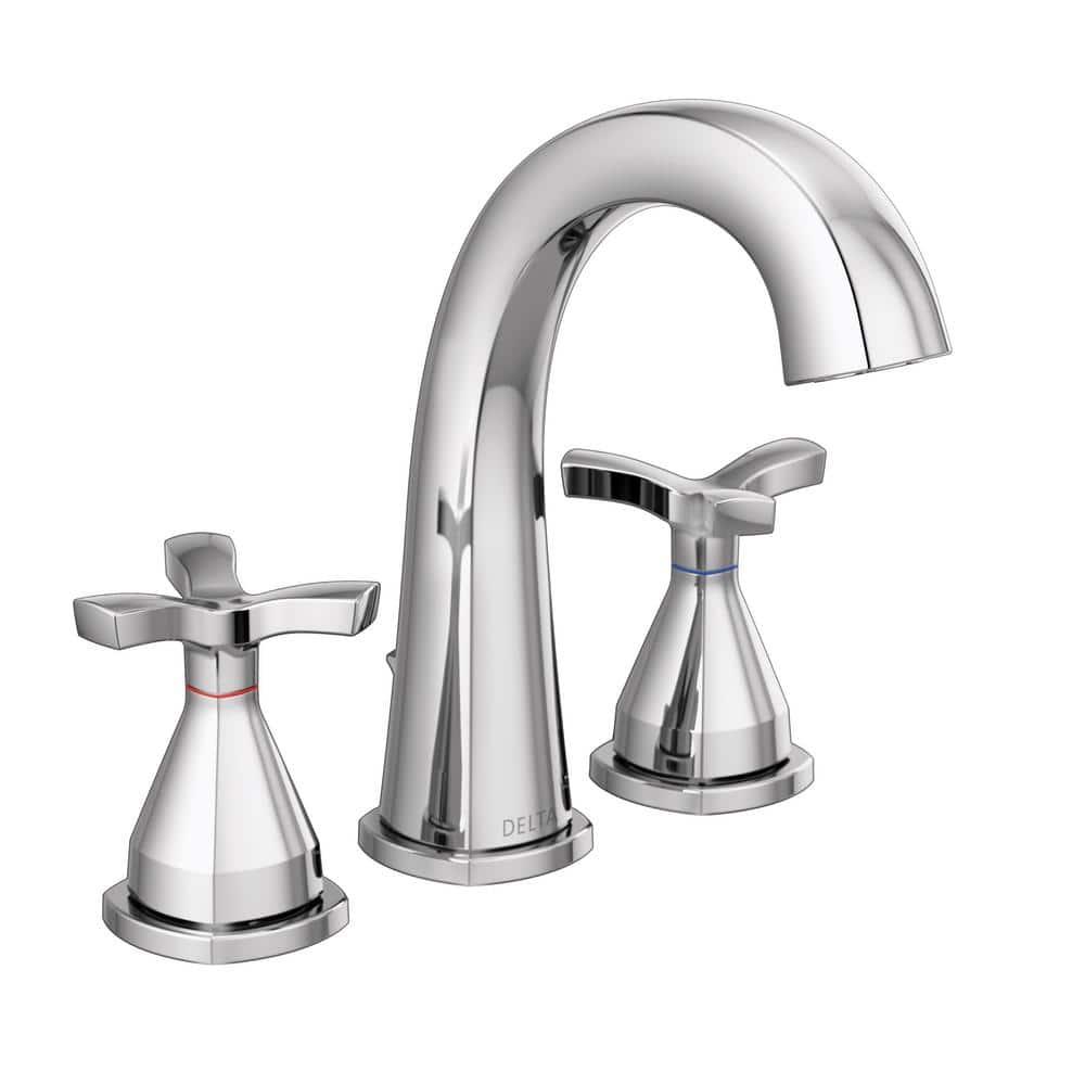 Stryke Widespread Bathroom Faucet with Drain Assembly and DIAMOND™ Seal Technology