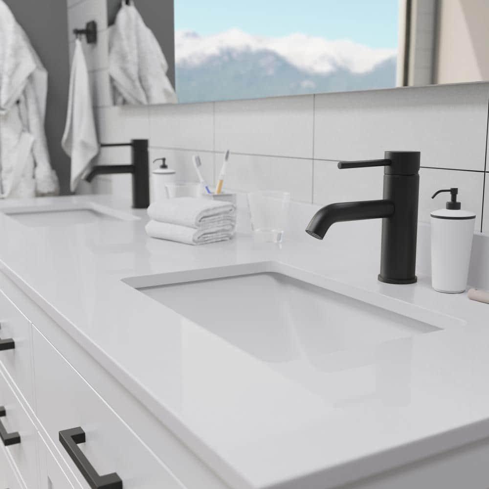 Beckett 72" Freestanding Double Bathroom Vanity with Cultured Marble Top