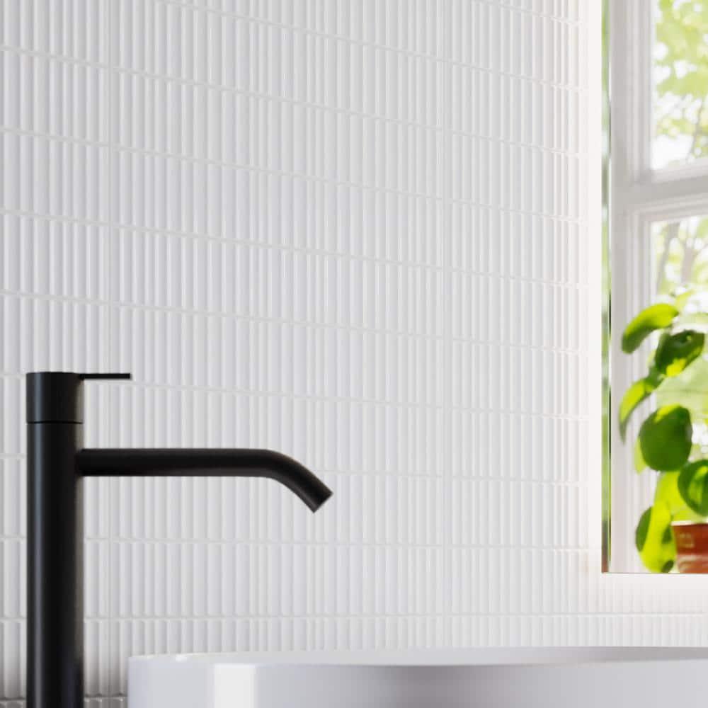 Supreme Tile Nova 1.97 in. X 11.81 in. Polished Ceramic Subway Wall Tile