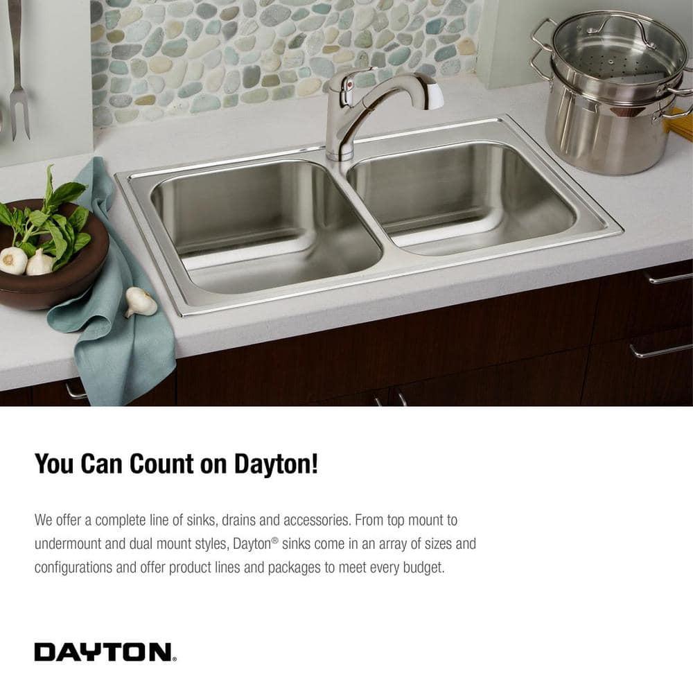 Elkay D225194 Dayton 25" L x 19" W Double Basin Drop-In Kitchen Sink