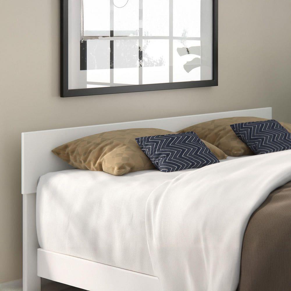 Queen Boston Headboard White - AFI: Solid Wood, Sleek Finish, Modern Design, Easy Install