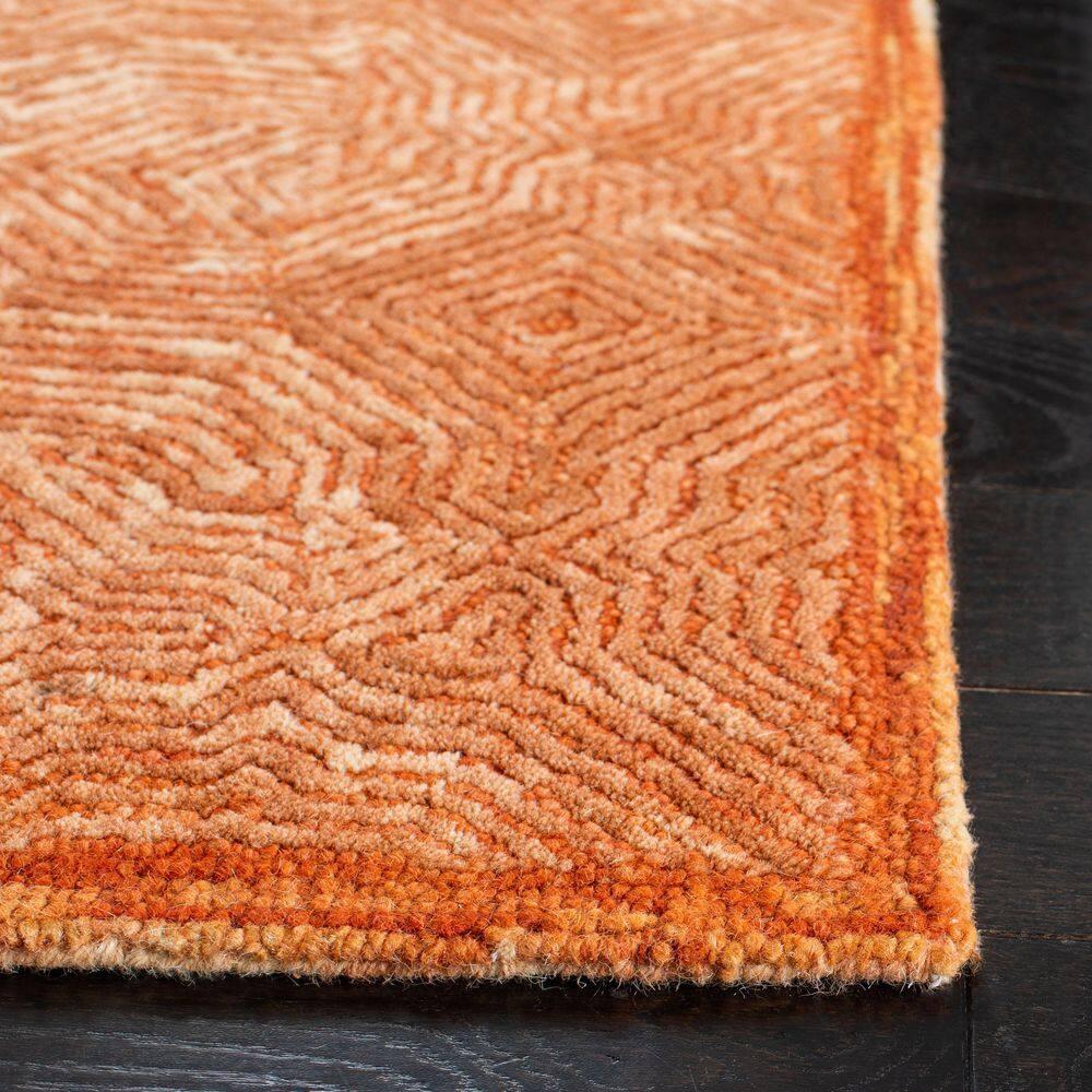 SAFAVIEH Ikat Collection IKT506P Handmade Rust Rug