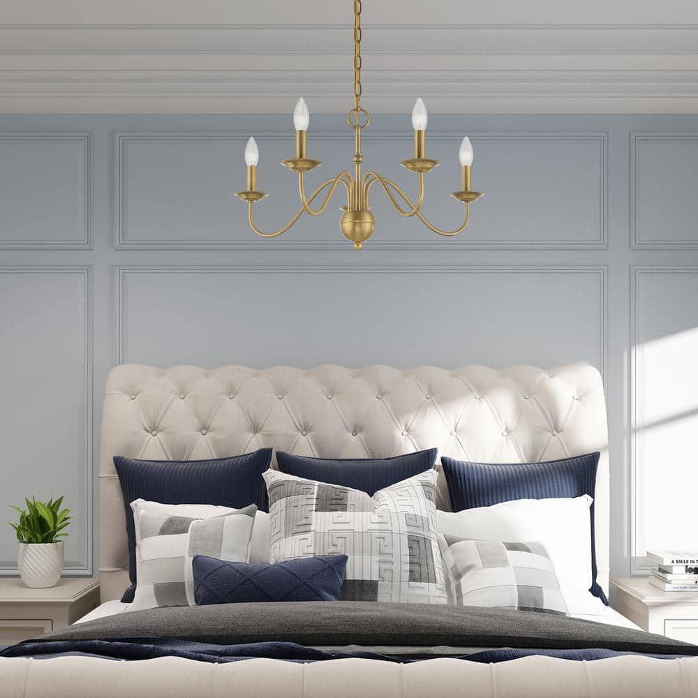 Livex Lighting Windsor 5 - Light Chandelier in  Antique Brass