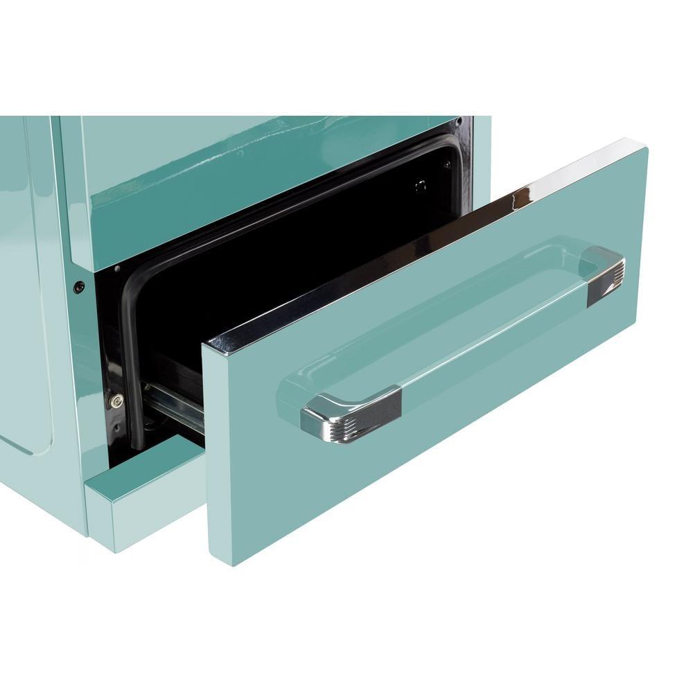 Unique Classic Retro 24" 2.9 cu/ft Freestanding Gas Range with Convection Oven and Sealed Burners