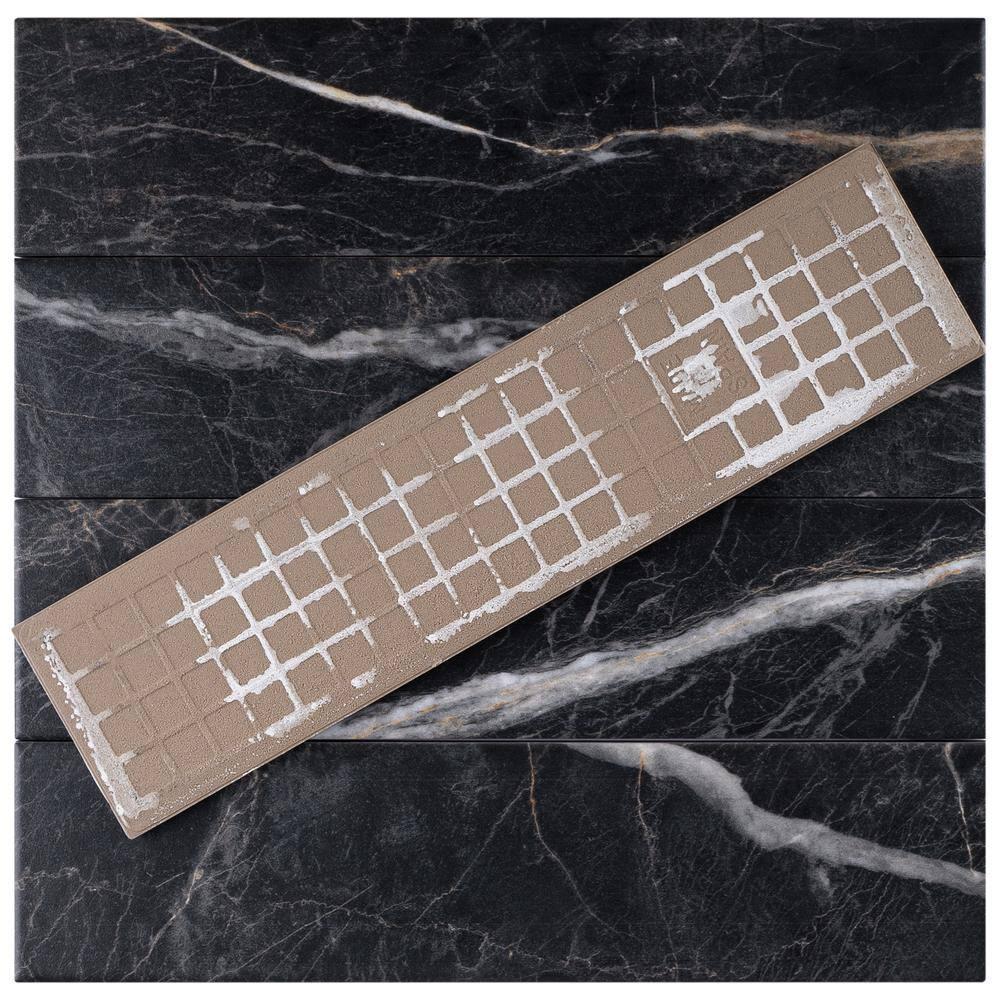 Pulpis 3" x 13" Beveled Porcelain Marble Look Subway Wall & Floor Tile