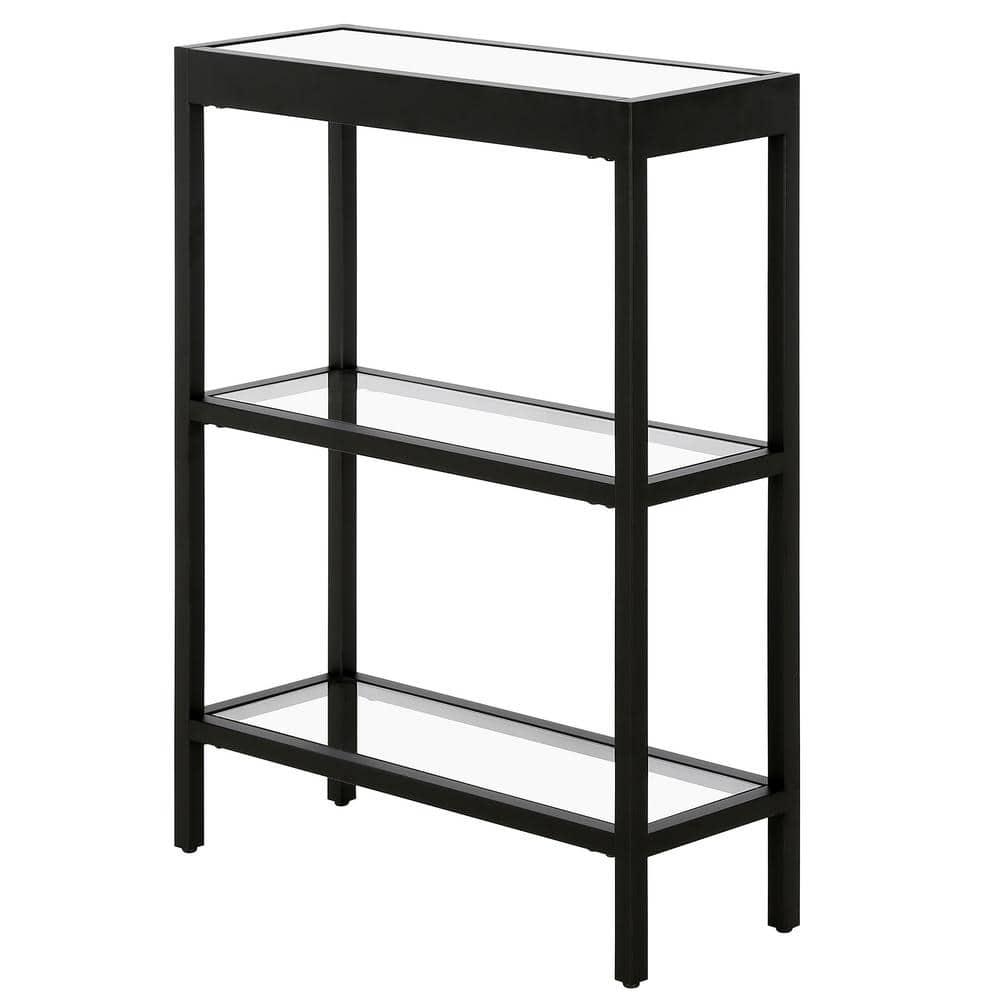 Evelyn&Zoe Alexis 22" Wide Rectangular Console Table, Blackened Bronze