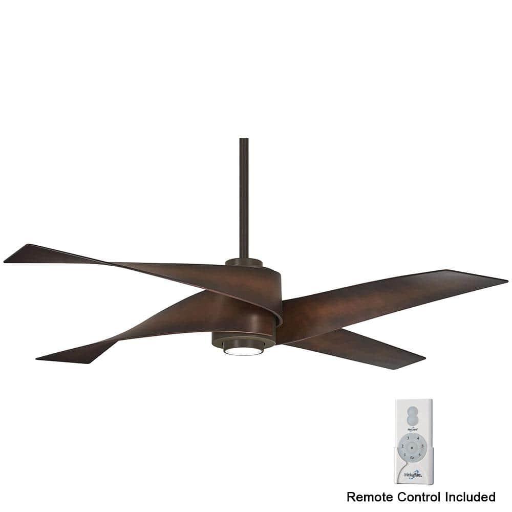 64" Artemis 4 Blade LED Standard Ceiling Fan with Light Kit Included