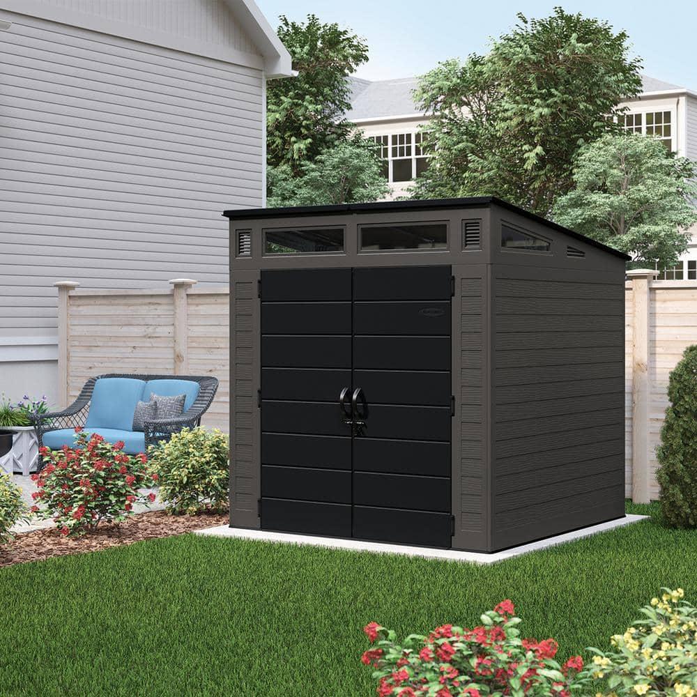 Suncast Suncast Modernist 7 ft. W x 7 ft. D Resin Storage Shed