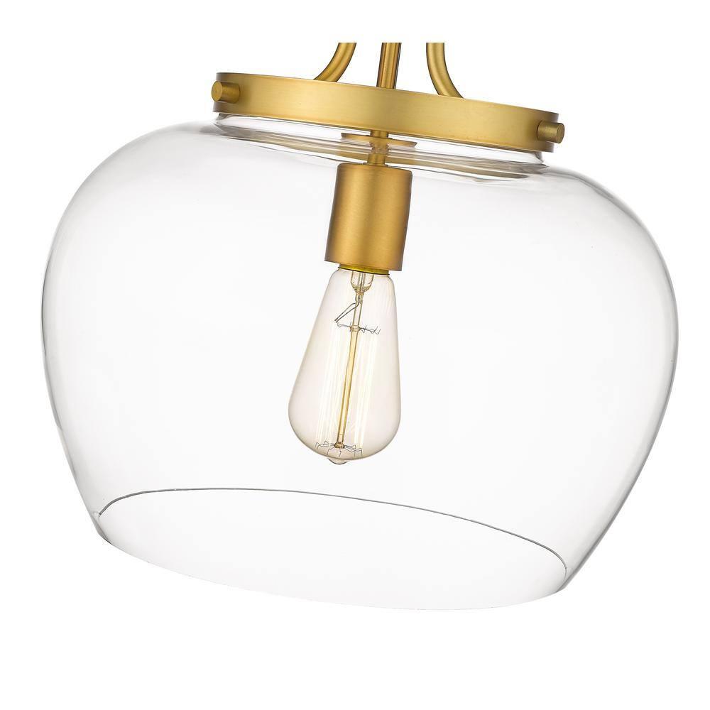 Z-Lite Joliet 1 - Light Semi-Flush Mount in  Olde Brass