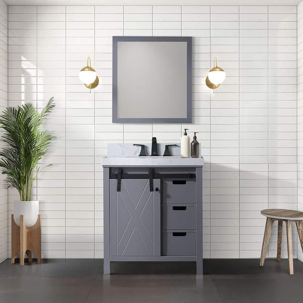 Lexora Marsyas 30 in W x 22 in D Bath Vanity