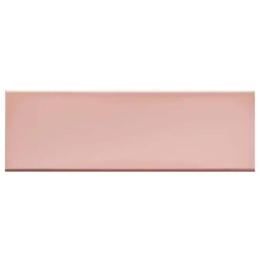 Bond Tile Remington 3.93 in. x 11.81 in. Polished Porcelain Wall Bullnose Tile