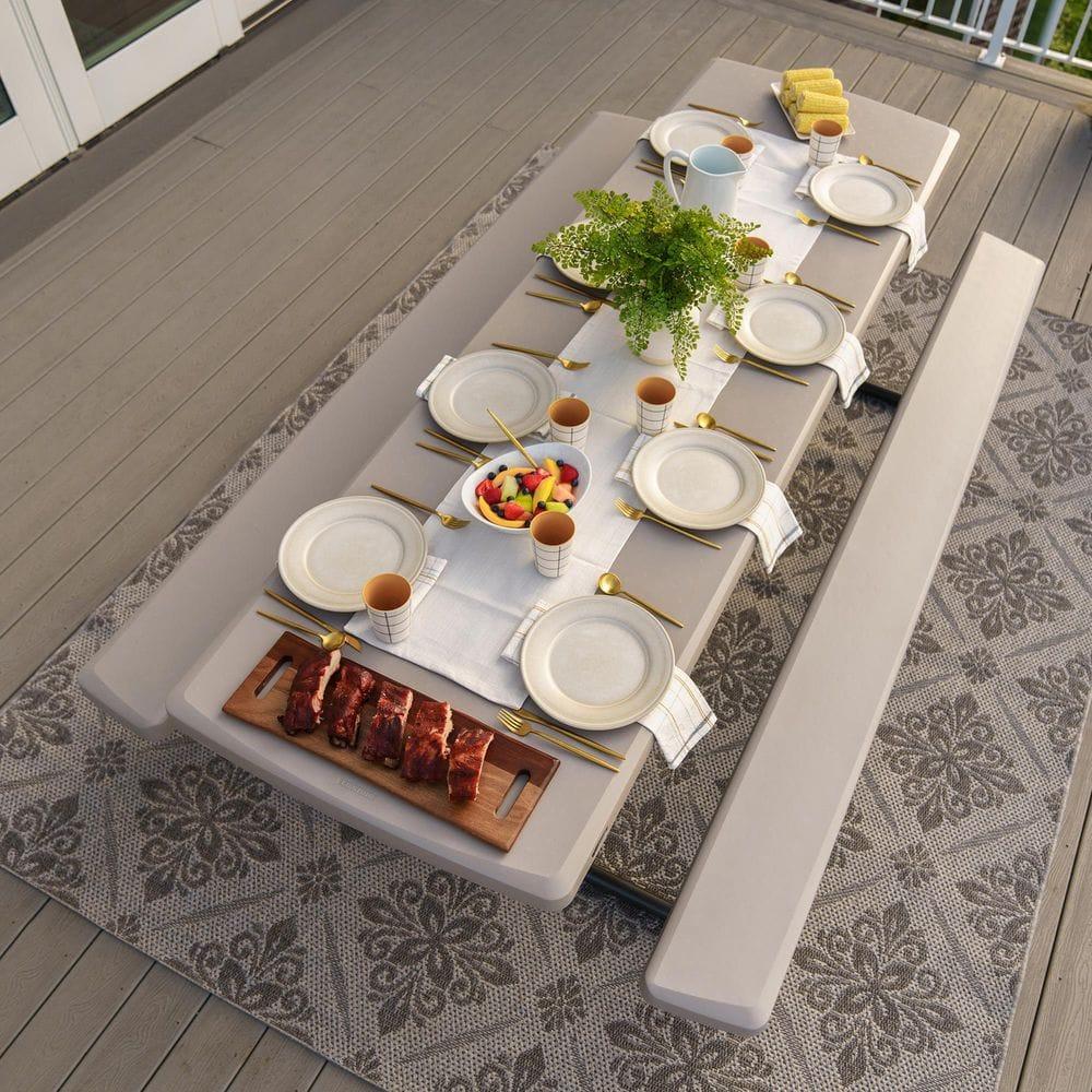 Lifetime 8 - Person Rectangular Outdoor Dining Set