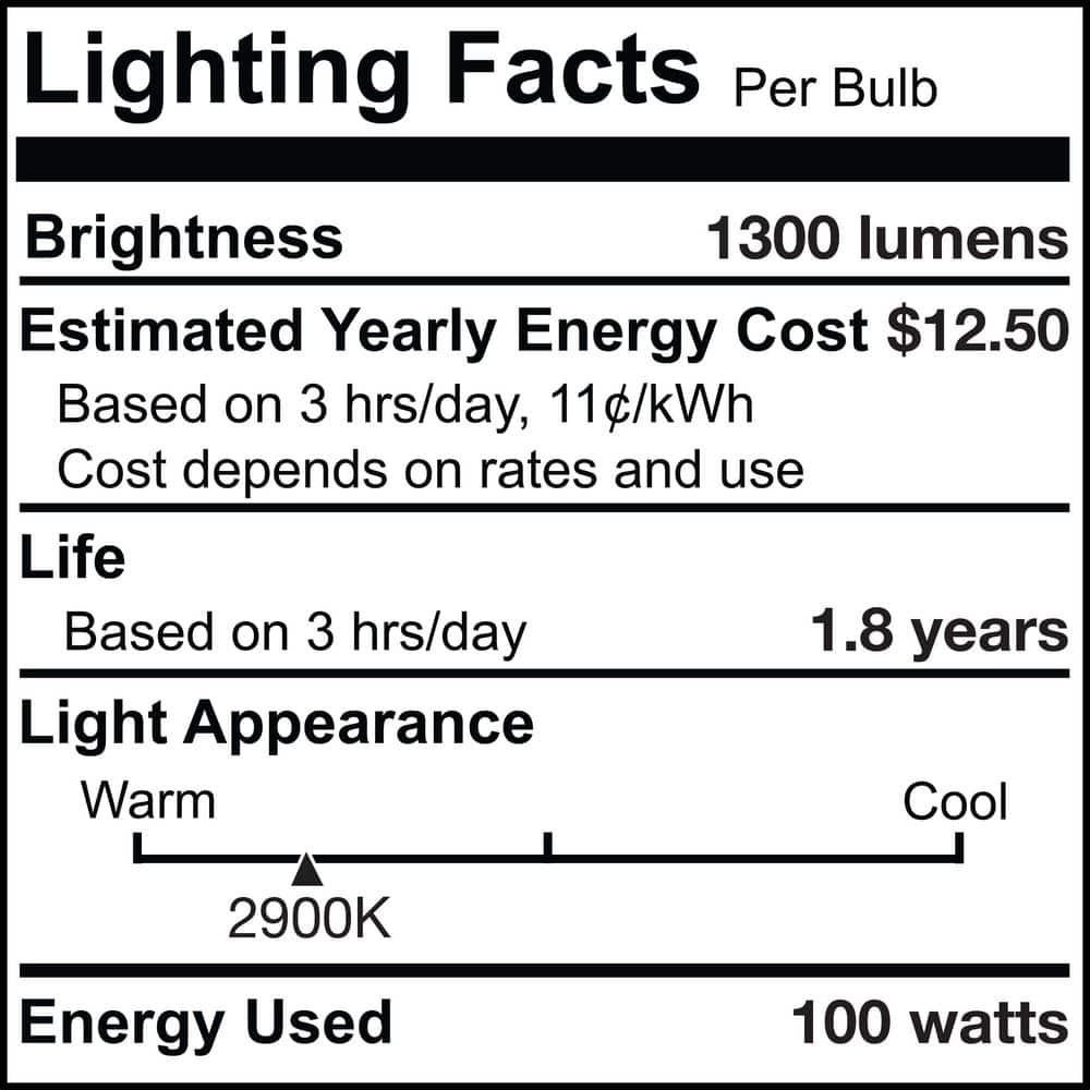 100-Watt Frosted Dimmable Halogen Light Bulbs (5-Pack)