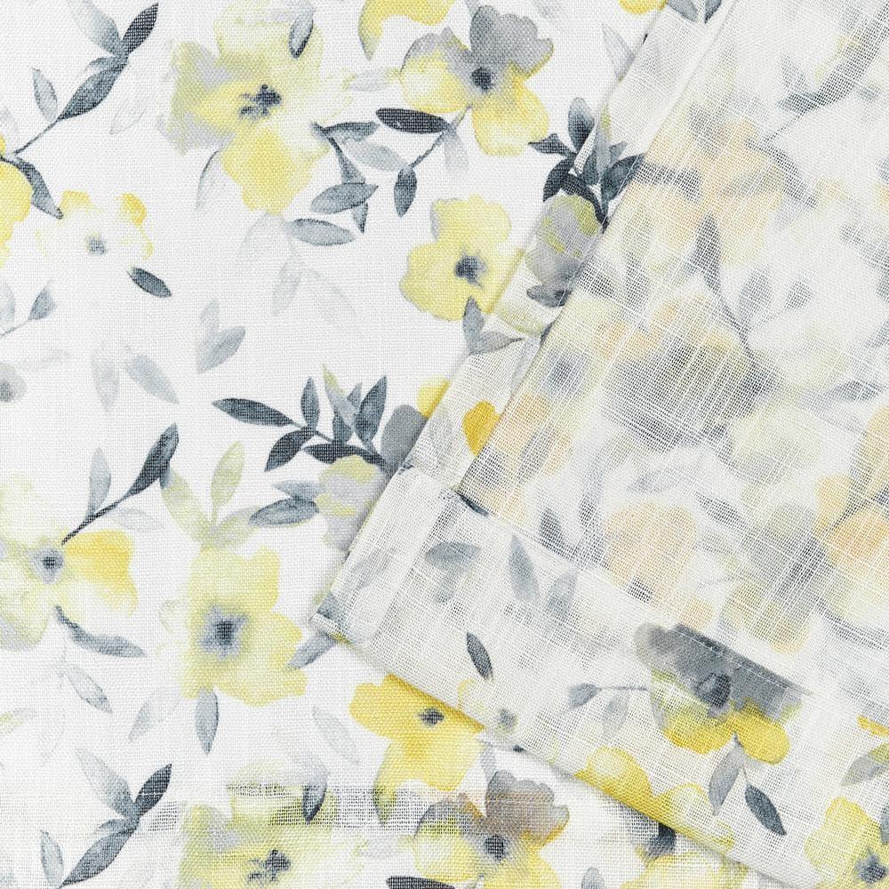 Nicole Miller Nicole Miller New York Hattie Light Filtering, Semi Sheer Rod Pocket Curtain Panels (Set of 2)